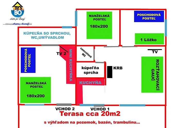 Prázdninový dům Tobo House Along The River Danube Radvaň nad Dunajom